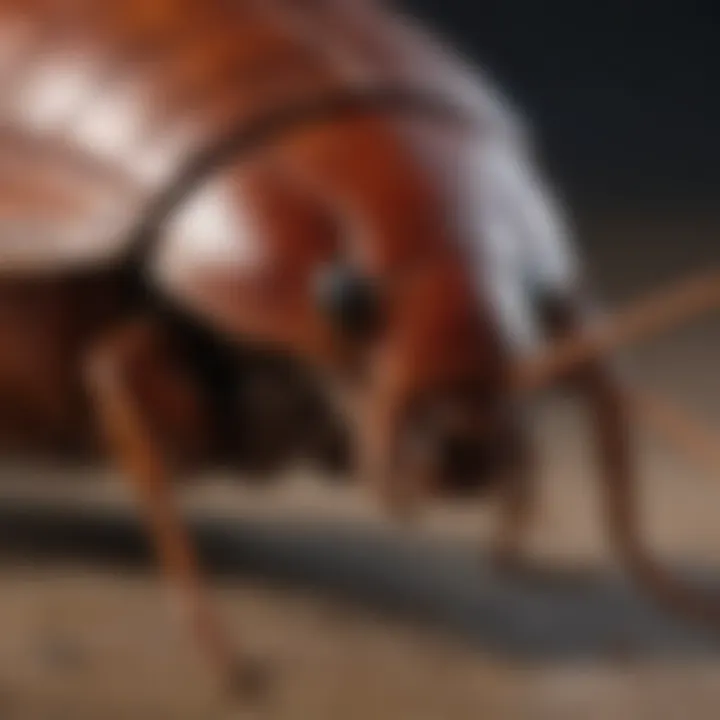 Close-up of a cockroach