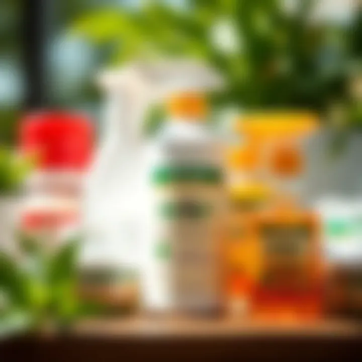 Natural Pest Control Products Close-up of natural pest control products