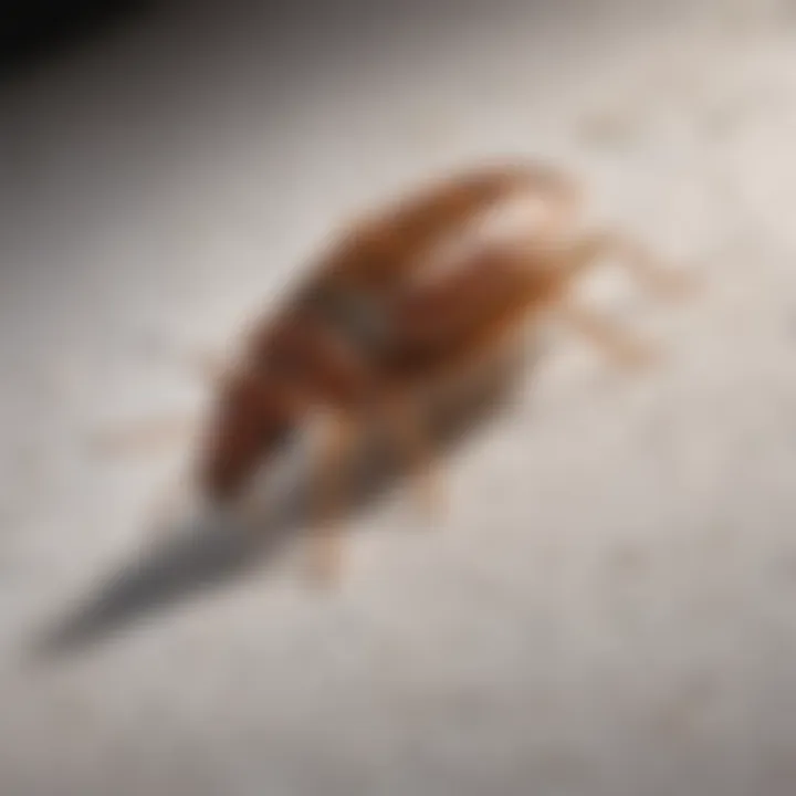 Illustration of bed bugs on a mattress with neem oil application