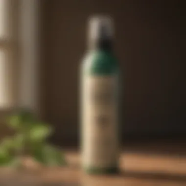 A bottle of eco-friendly mosquito repellent spray