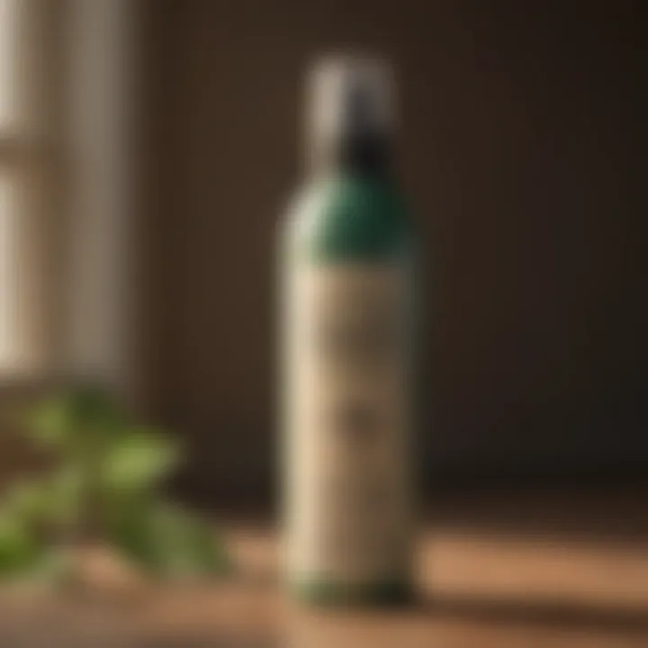 A bottle of eco-friendly mosquito repellent spray