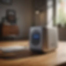 Ultrasonic repellent device placed in a home setting