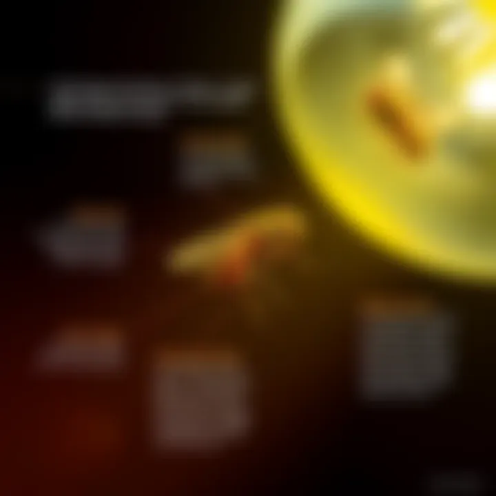 Diagram illustrating the biological attraction of flies to light sources, highlighting the science behind Pelsis technology.