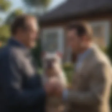 Inspector discussing findings with a homeowner