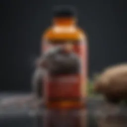 Various types of rat poison packaging