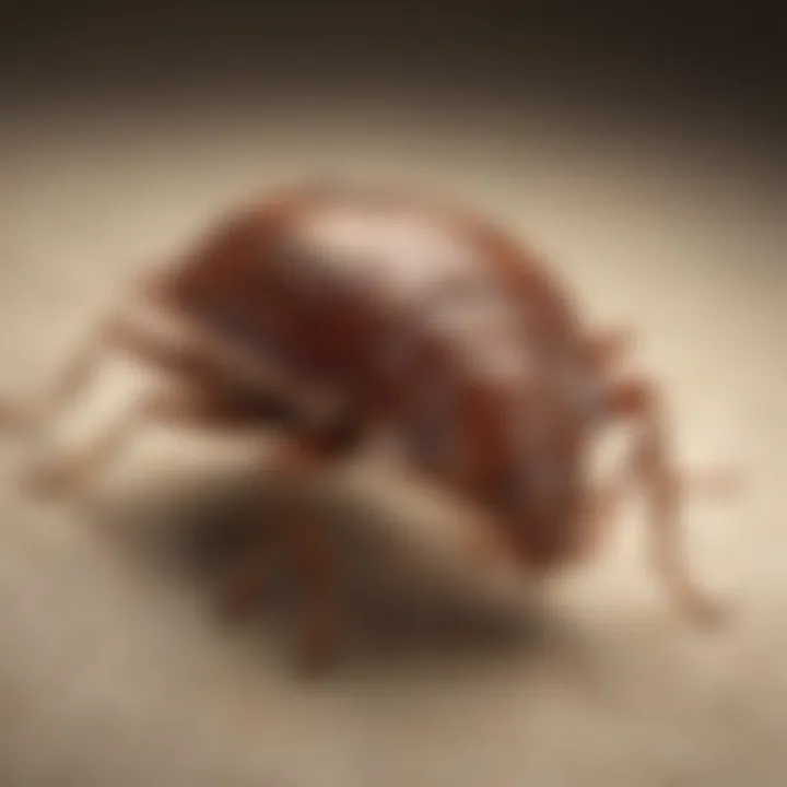 Illustration of a bed bug's biological structure