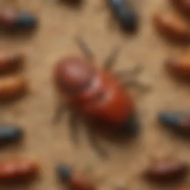 Life Cycle of the Sawtoothed Grain Beetle Illustration of sawtoothed grain beetle life cycle