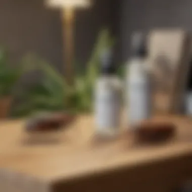 Eco-friendly pest control products displayed on a table