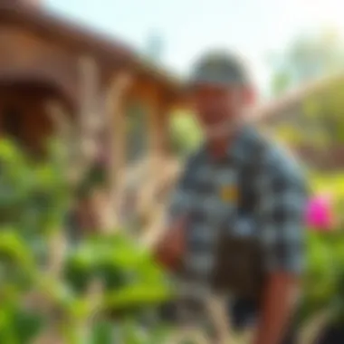 Eco-friendly pest control solutions in a garden