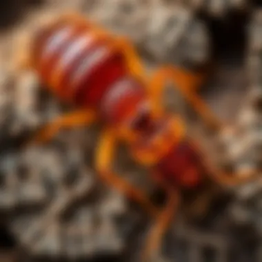 Diagram illustrating termite biology and behavior