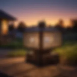 High-performance bug zapper in action during dusk