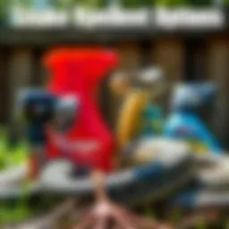 Visual representation of various snake repellent products