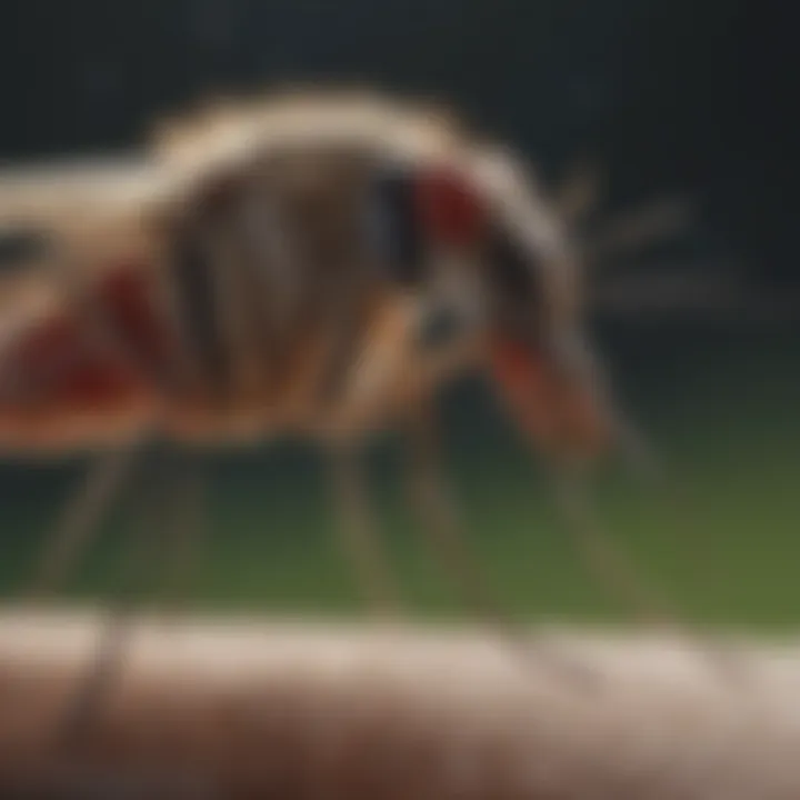 Visual representation of a mosquito lifecycle