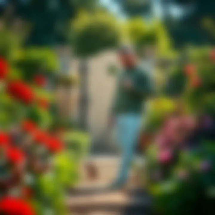 A well-maintained garden free of pests and diseases