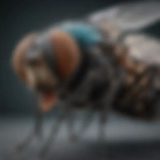 In-depth look at house fly anatomy highlighting attraction points