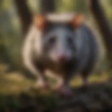 Understanding the Ecological Importance of Opossums Ecological role of opossums illustrated in their natural habitat