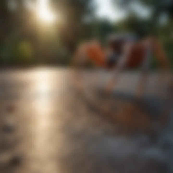 Application of synthetic spider repellent in an outdoor setting