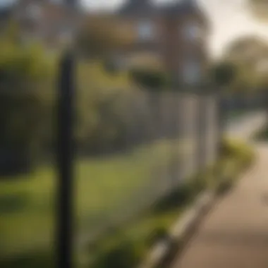 Innovative bird barrier installation in a residential area