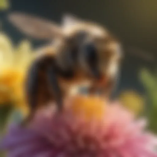 Close-up view of a bee on a flower