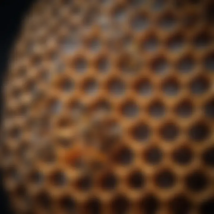 Honeycomb structure in a natural setting