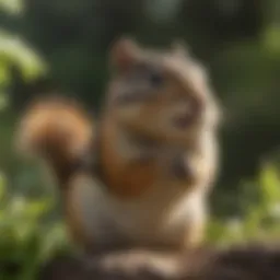 Identifying chipmunk activity in the garden