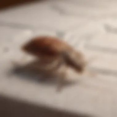 A person inspecting a mattress for bed bugs