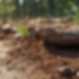 Cutter ant colony activities showcasing their destructive behavior