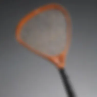 A detailed view of the Enoz fly swatter showcasing its ergonomic design and materials.