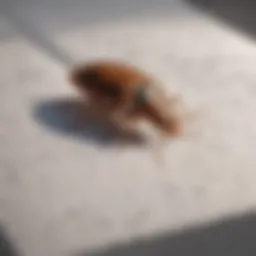 Detailed inspection of bed bug infestation in a mattress