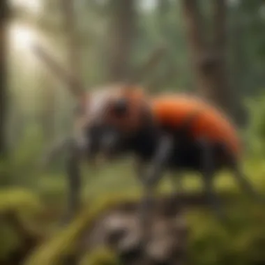 Ecological Role of Velvet Tree Ant A diagram illustrating the ecological role of the velvet tree ant in various ecosystems.