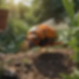 A vibrant garden showcasing natural pest management techniques