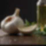 Natural ingredients for garlic oil spray