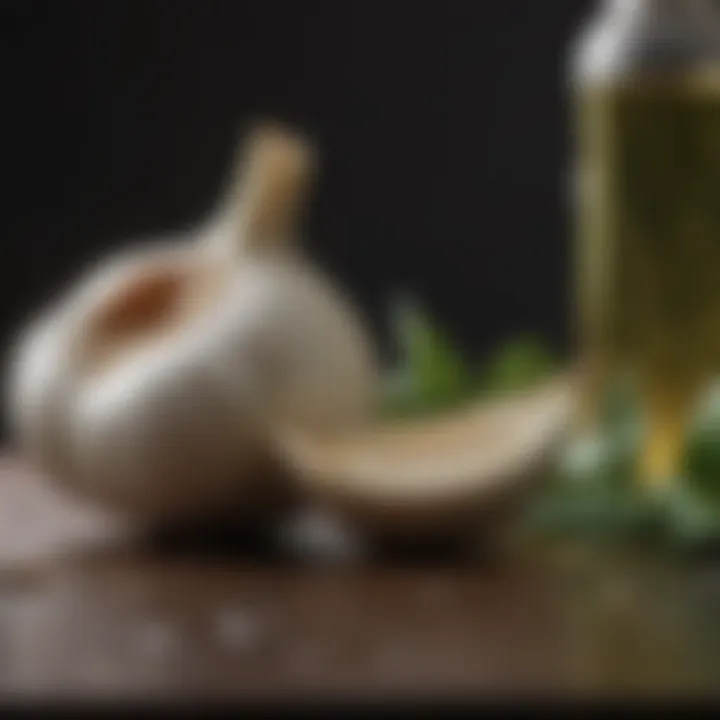 Natural ingredients for garlic oil spray