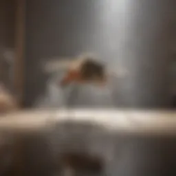 Detailed view of an indoor mosquito fogger in action