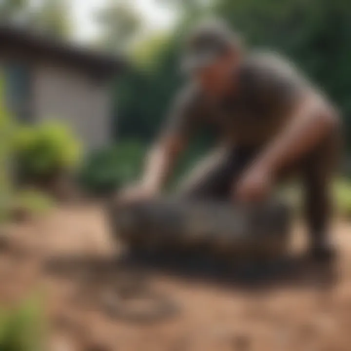 Preparation of a snake trap