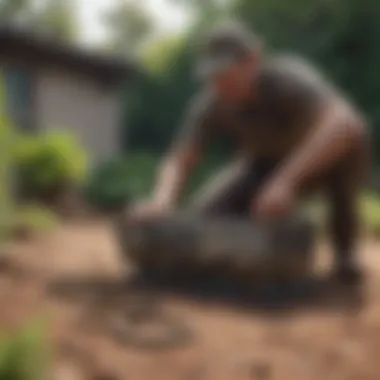 Setting Up a Snake Trap Preparation of a snake trap