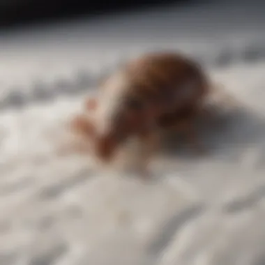 Signs of bed bug infestation on mattress