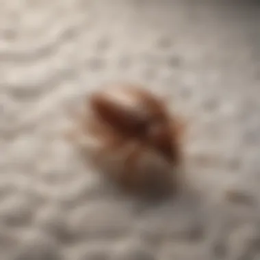 Bed bugs on a mattress seam