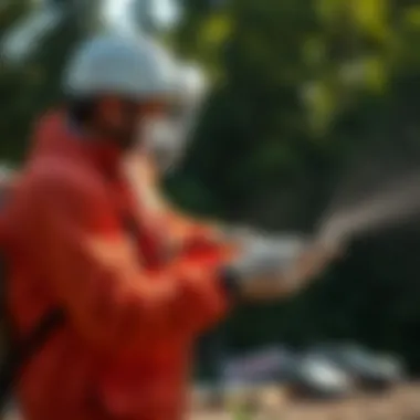 Orkin technician implementing pest control strategies