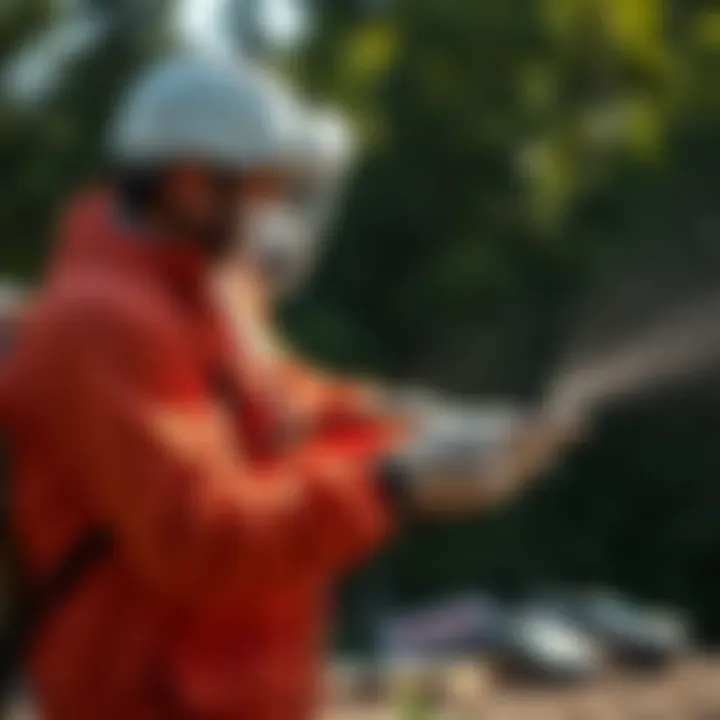 Orkin technician implementing pest control strategies