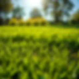 A vibrant, healthy lawn thriving under optimal care