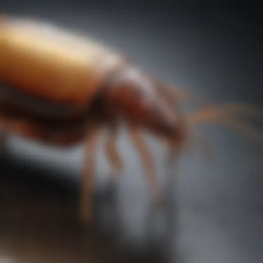 Close-up of Invict Gold Cockroach Gel application