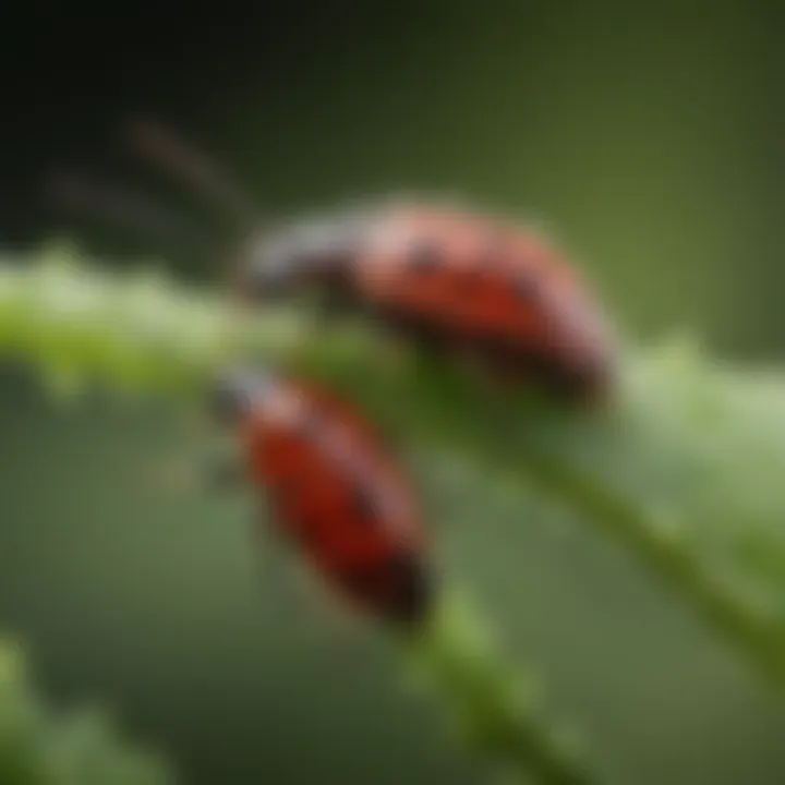 Close-up of aphids on a plant