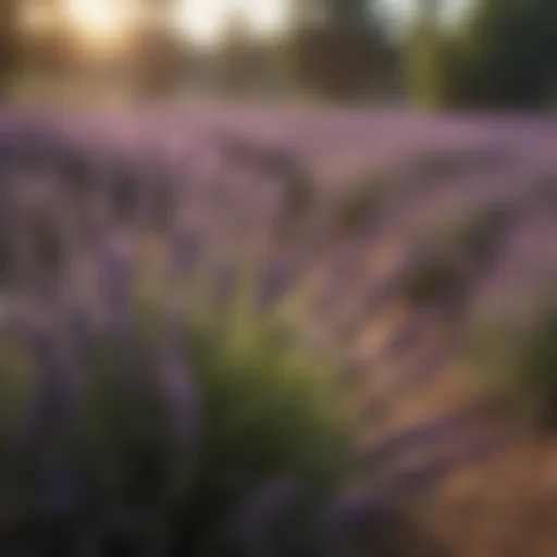 Lavender plants in a natural setting