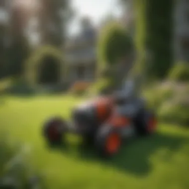 Implementing Sustainable Lawn Care Sustainable lawn care practices being implemented