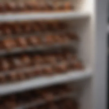 Cockroaches Invading Refrigerator Close-up view of cockroaches in a refrigerator