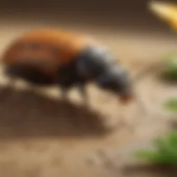 Illustration depicting integrated pest management strategies in action