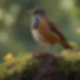 Diverse bird species in a Midwest habitat