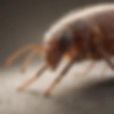 Close-up of flea on a pet's fur