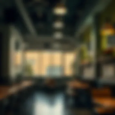 A modern commercial space equipped with Pelsis fly light technology, demonstrating its application in pest management.